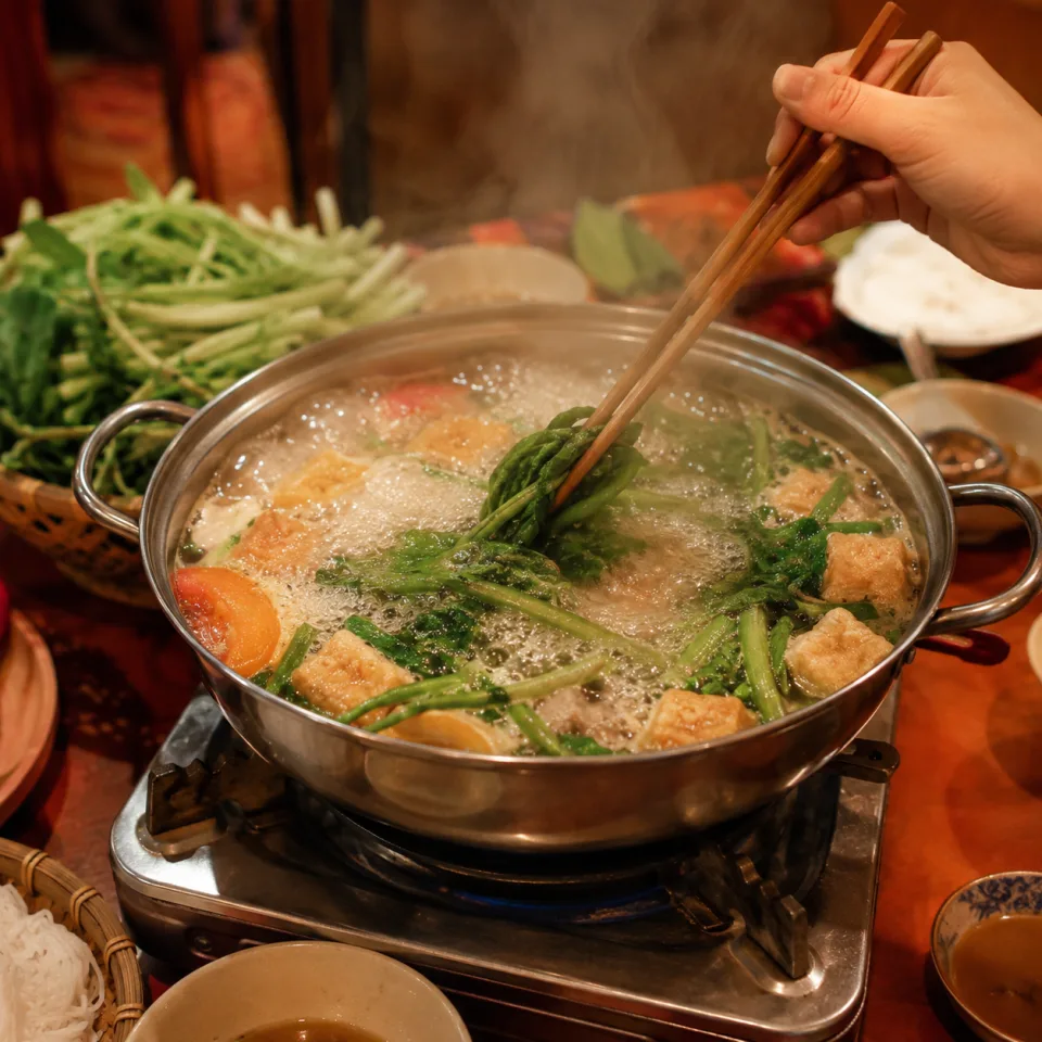 Khách ngồi trò chuyện